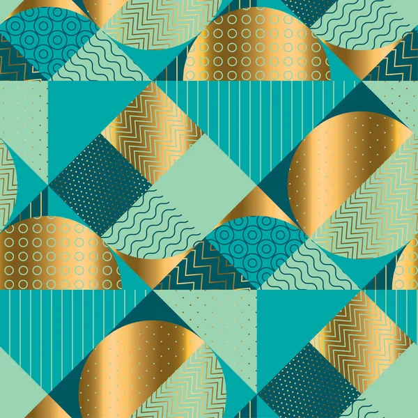 Geometrisches Luxus nahtloses Muster für Hintergrund, Packpapier, — Stockvektor