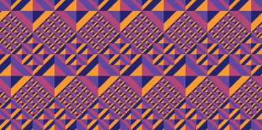 renkli geometri kare kiremit ile seamless modeli