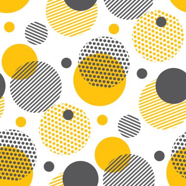  Pop art geometri yinelenebilir kumaş örneği 