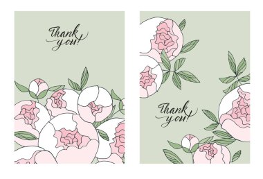 Zarif modern peony çiçek buketi