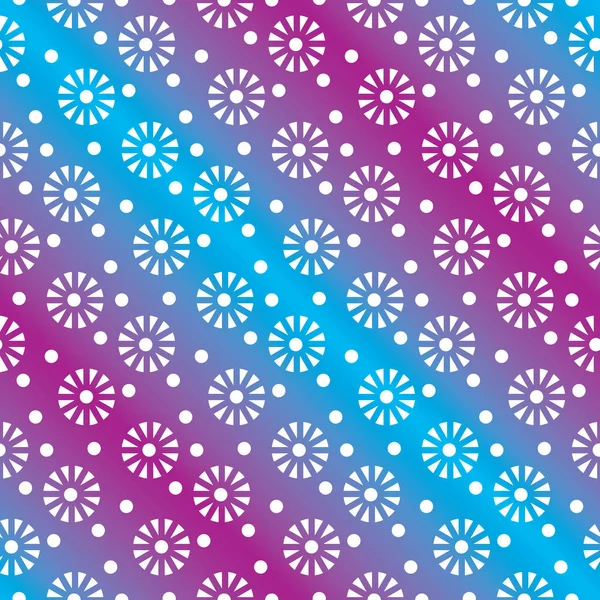 Floral or snowflakes geometric seamless pattern — Stock Vector