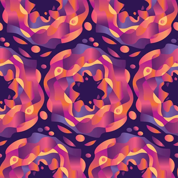 Abstrakte tropische Farben formen nahtlose Muster — Stockvektor