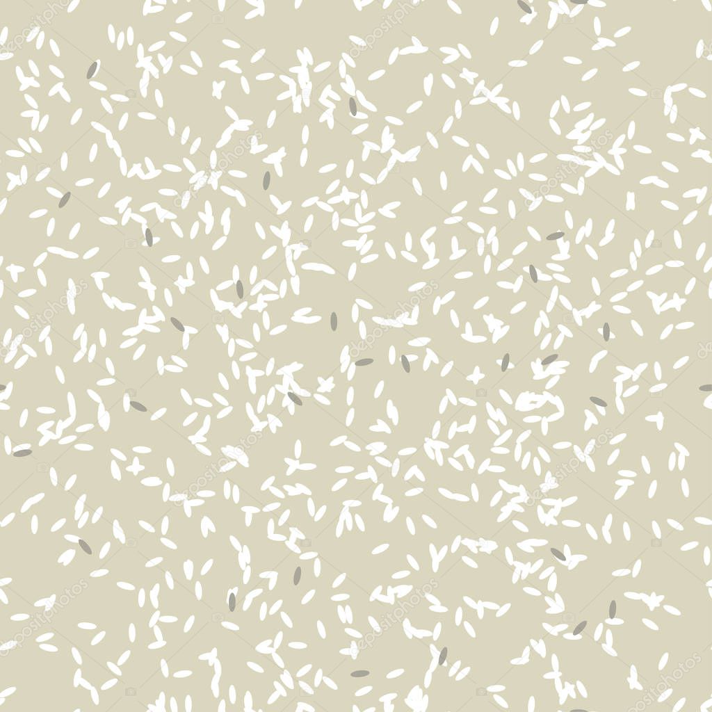 Seamless pattern with rice texture. 