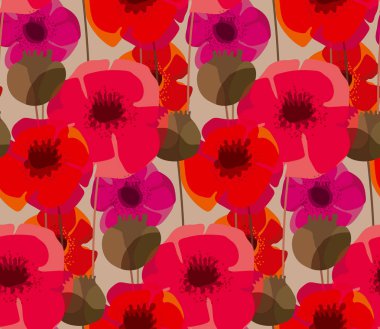 Eski püskü doğal formu haşhaş çiçek çayır