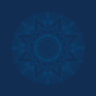 Derin mavi sofistike kar tanesi