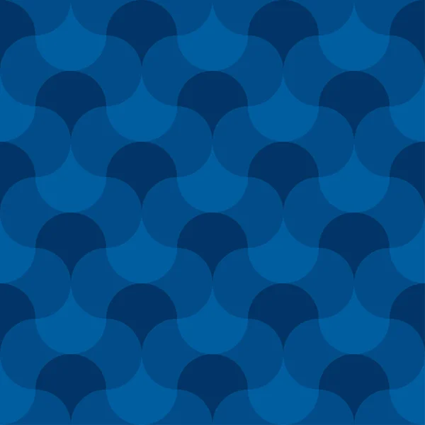 Wallart géométrique bleu motif sans couture — Image vectorielle