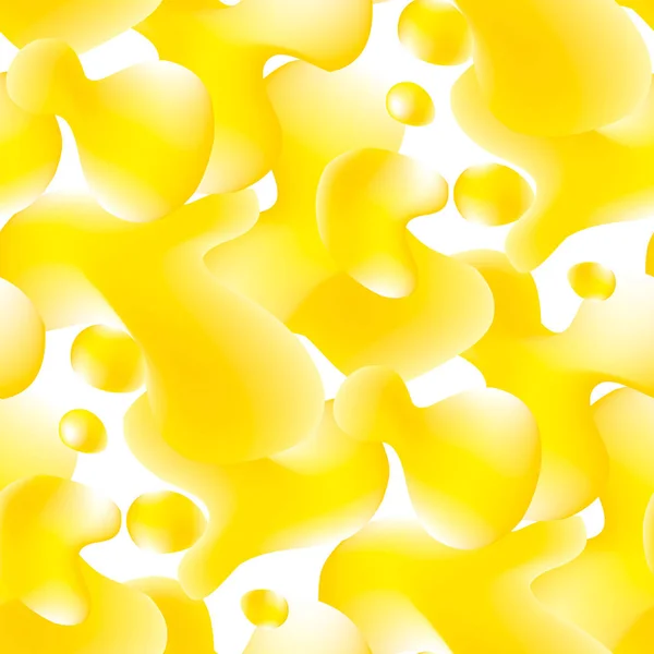 Patrón fluido creativo amarillo abstracto sin costura — Archivo Imágenes Vectoriales