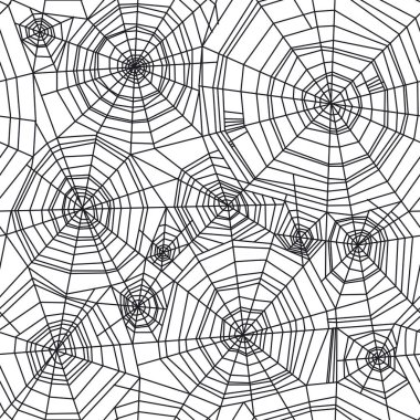 Soyut örümcek web Cadılar Bayramı seamless modeli