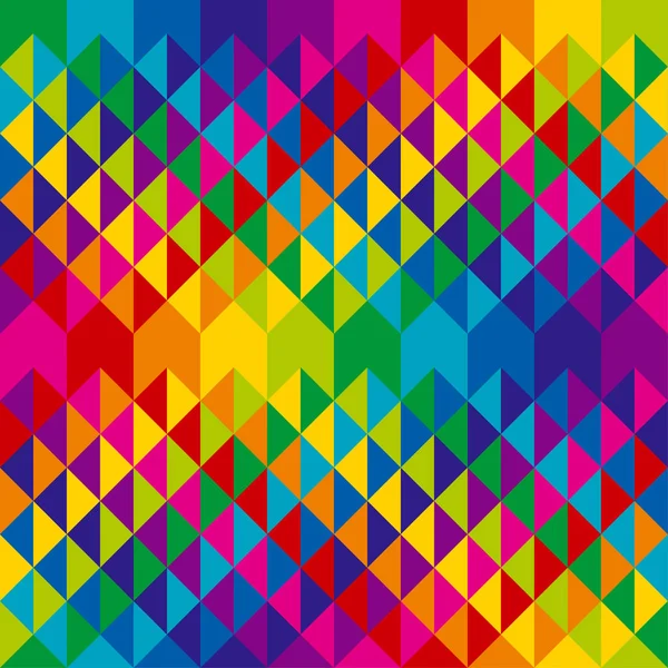 Triángulos coloridos abstractos motivo repetible . — Vector de stock