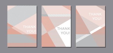 Basit şeritli geometrik desen öğe kümesi