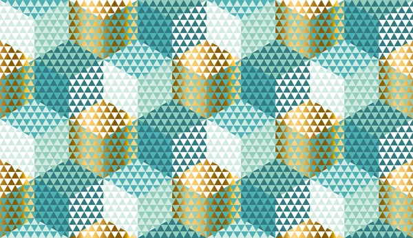 Pastell und Gold geometrisches nahtloses Muster. — Stockvektor