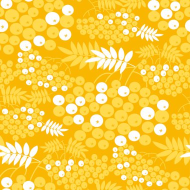 Rowan dalları vektör seamless modeli