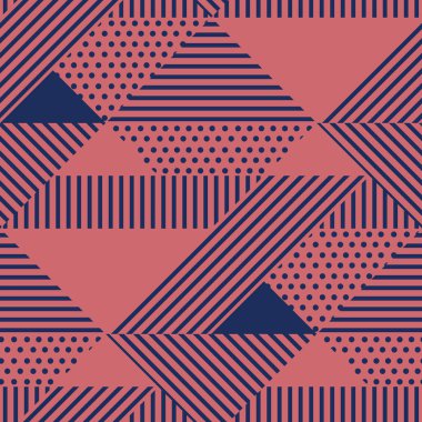 Üçgen ve noktaların geometrik seamless modeli