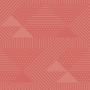 geometrik seamless modeli, mercan renk tonları