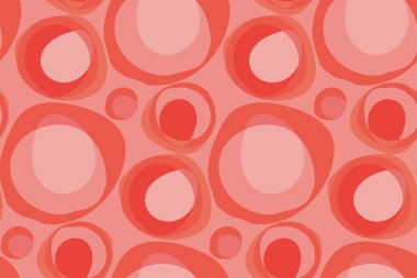 60'ların Vintage tarzı basit baubles seamless modeli.