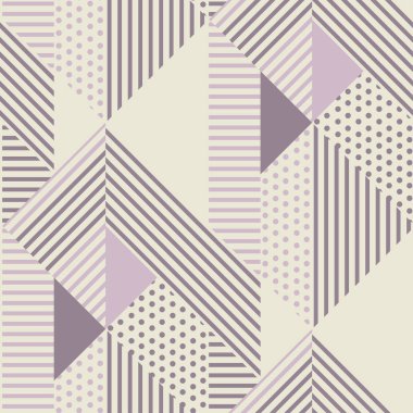 İskandinav renklerde geometrik seamless modeli