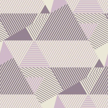 Toz pembe renklerde geometrik çizgili desen.