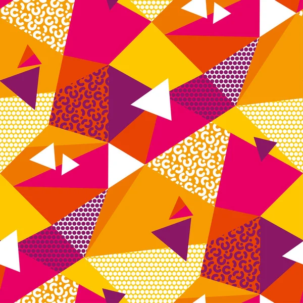 Abstrakte geometrische Formen Farbe nahtlose Muster — Stockvektor