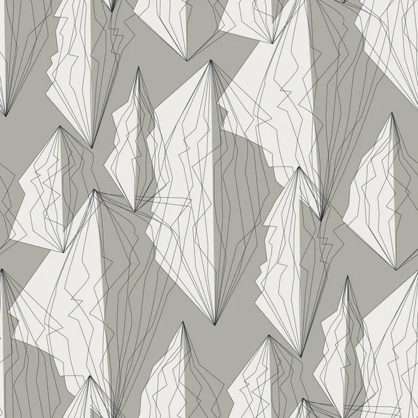 Hörn linjer och polygoner sömlösa mönster — Stock vektor
