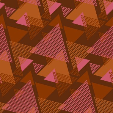 Geometrik desenli üçgen seamless modeli