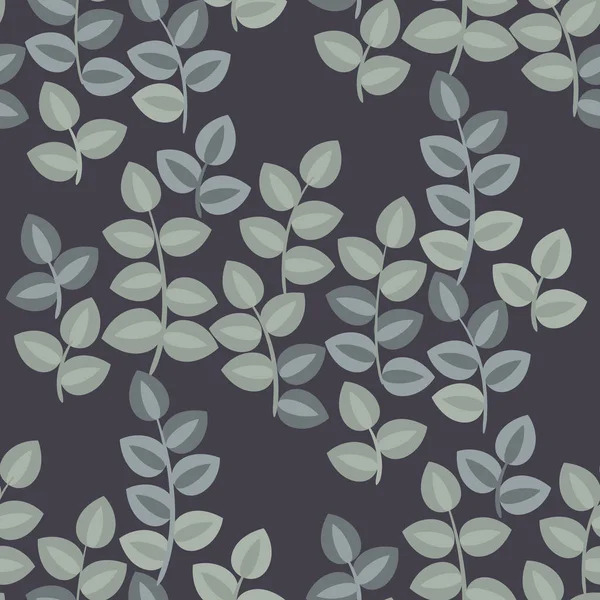 Tapiz inspirado hojas patrón sin costura — Vector de stock