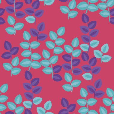 Vintage çiçek, yeşillik vektör dikişsiz desen