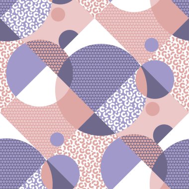 Soyut geometrik 90s titreşimleri dikişsiz desen