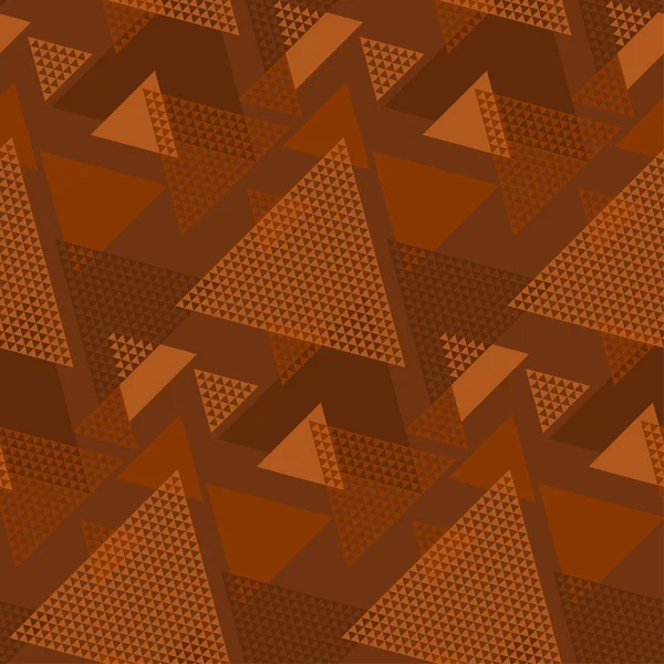 Terra-cotta couleur naturelle motif sans couture géométrique — Image vectorielle