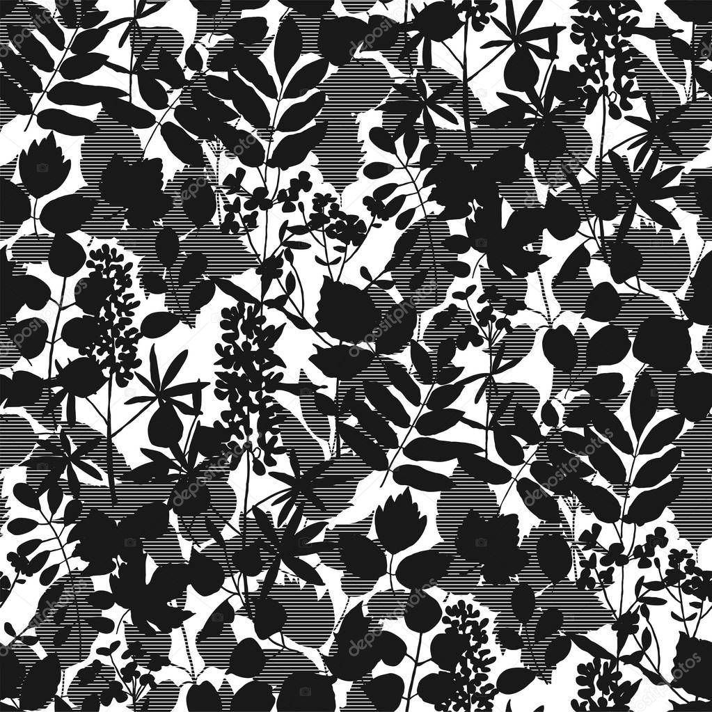 Europe forest sophisticated leave seamless pattern