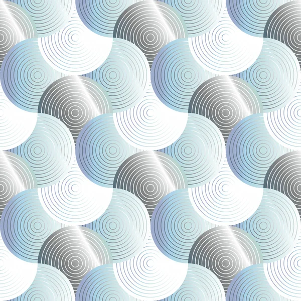 Abstract glinsterende Blue Wave naadloze patroon — Stockvector