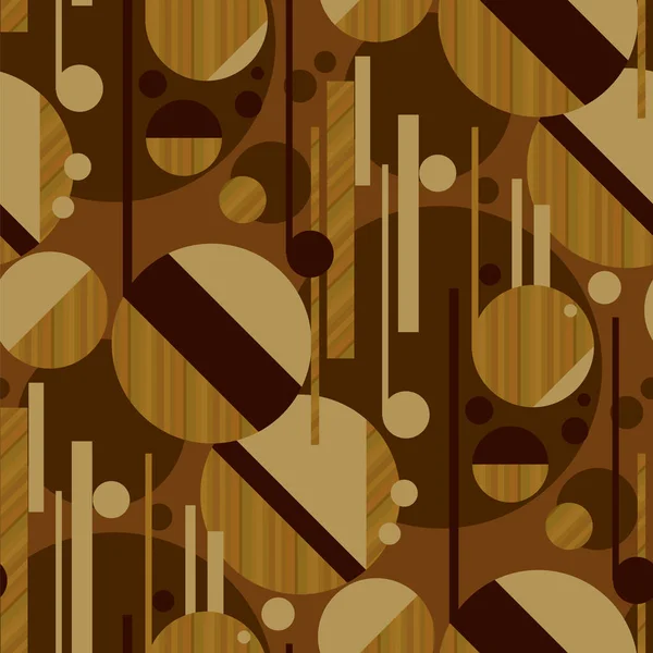 Motif géométrique sophistiqué avec texture en bois — Image vectorielle