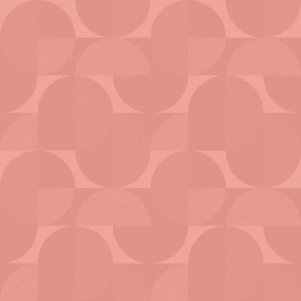 パステルロージーベージュ幾何学的シームレスなパターン — ストックベクタ