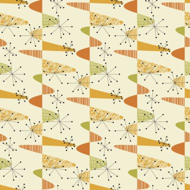 Sevimli orta yaş geometrik dikişsiz desen 