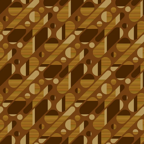 Concept eenvoudige hout getextureerde geometrische patroon — Stockvector