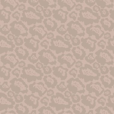 Arkaplan, kumaş, tekstil, ambalaj, yüzey, ağ ve parmak izi tasarımı için soyut hayvan kürkü fırçası darbeleri kusursuz desen. Soluk bej rengi dekoratif el çizimi vektör karo rappor