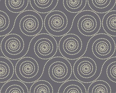 Spiral seamless pattern in earthy colors clipart