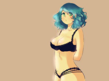 Seksi Anime kızlar çizim