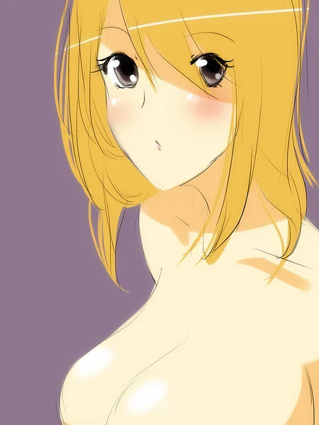 Sexy Anime Girls Zeichnung — Stockfoto