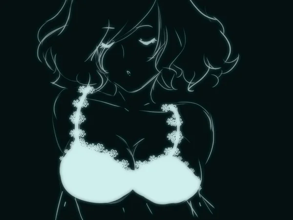 Sexy Anime Girls Drawing — Stock Photo, Image