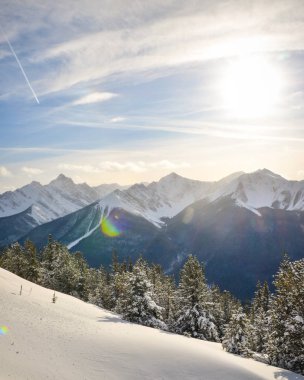 View from Sulphur Mountain in Banff National Park, Alberta Canada clipart
