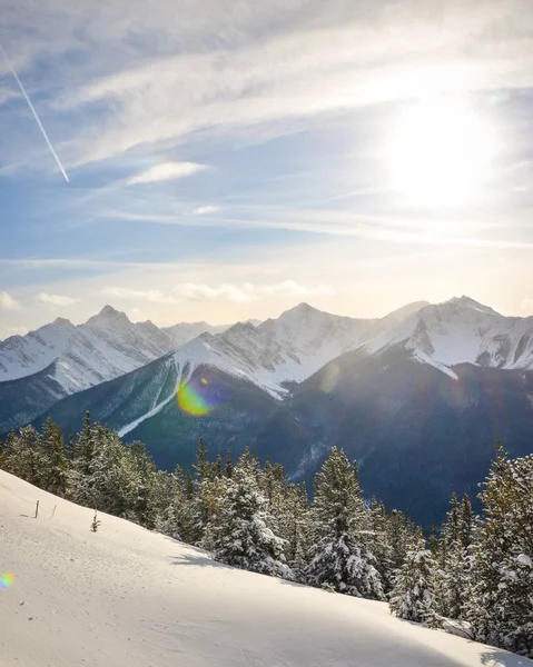 Widok Góry Siarki Parku Narodowym Banff Kanada Alberta Obrazy Stockowe bez tantiem