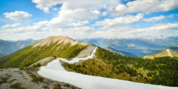 Paisagem Montanha Primavera Longo Caminhada Pedley Pass Perto Invermere British Imagens De Bancos De Imagens