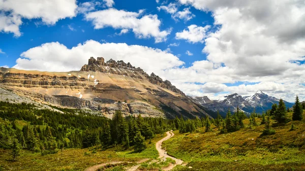 Mountain View Piku Dolomitu Przełęczy Dolomitów Parku Narodowym Banff Alberta Zdjęcia Stockowe bez tantiem