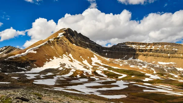 Cirque Csúcs Nyár Elején Dolomit Pass Banff National Park Alberta — Stock Fotó