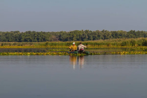Kushugum köyü yakınındaki floodplains Dinyeper Nehri. Zaporozhye region, Ukrayna. Eylül 2018