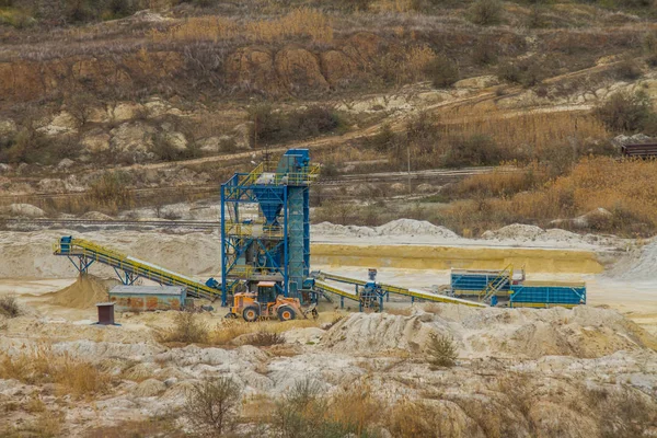 Cantera Arcilla Estepa Tavria Zaporozhye Región Ucrania Noviembre 2018 — Foto de Stock