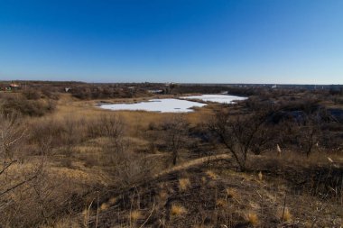 Sabah kış snowless manzara