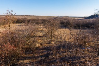 Sabah kış snowless manzara