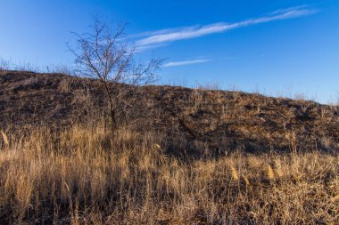 Sabah kış snowless manzara