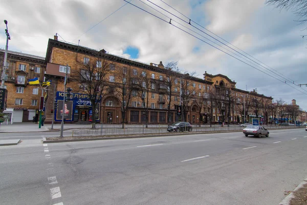 Calles de la ciudad de Zaporozhye — Foto de Stock